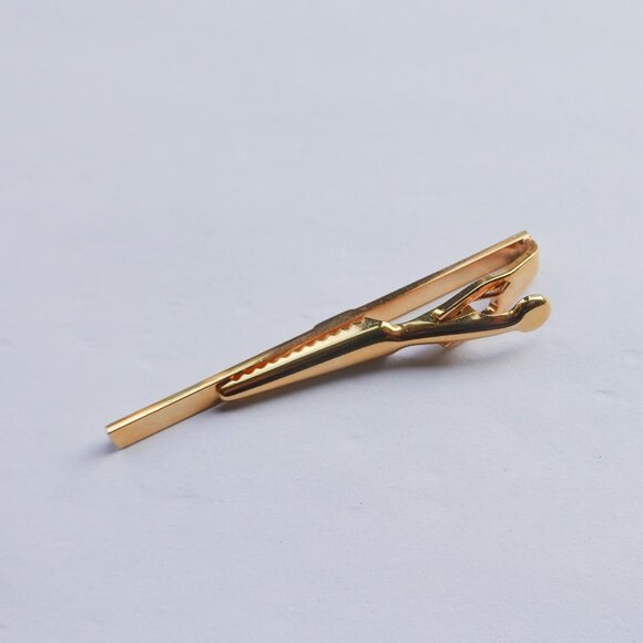 Gold Tone and Crystal Long Tie Bar - Picture 2 of 2